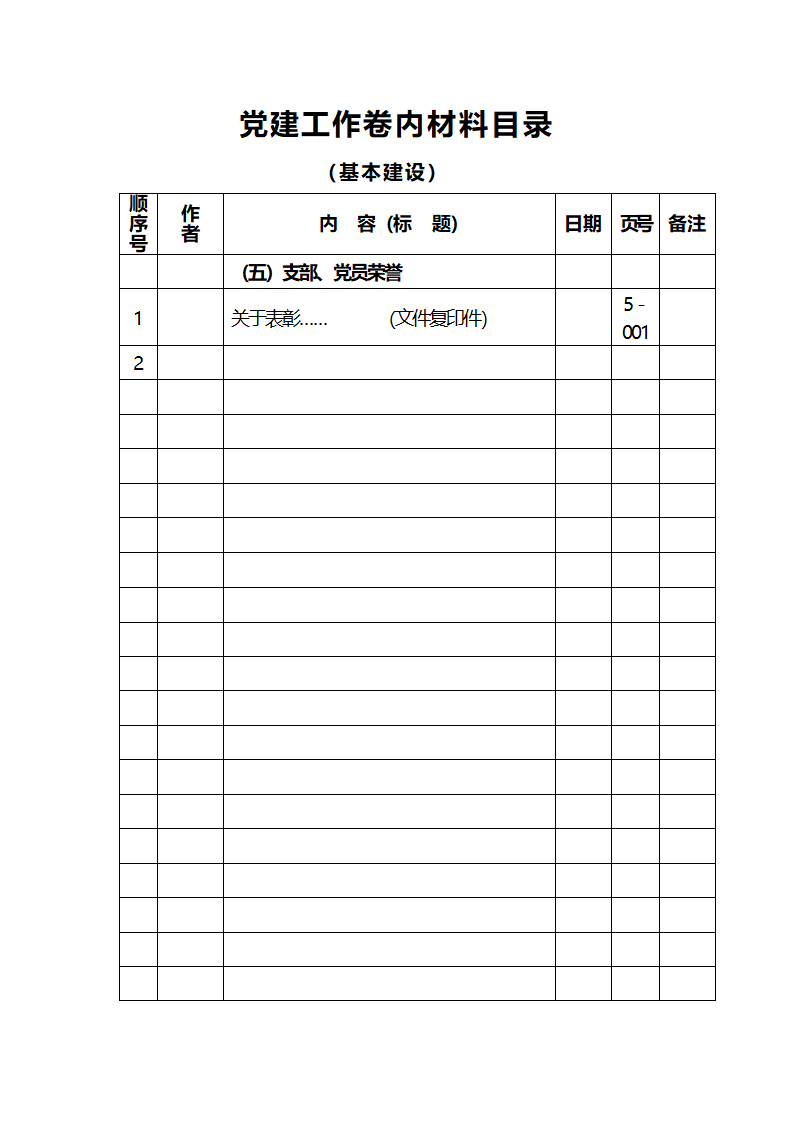 党建工作台帐分类及内容第3页