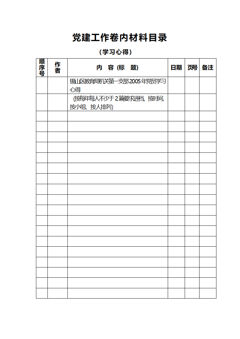 党建工作台帐分类及内容第8页