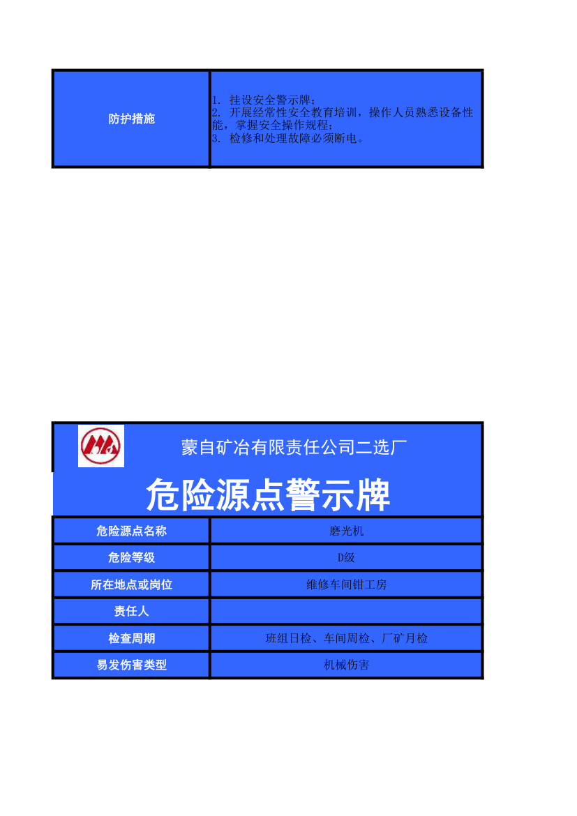 危险源点警示牌第32页