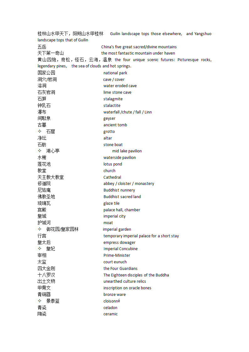 旅游英语高频词汇第6页