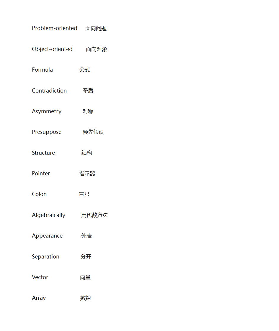 C++语言单词第2页