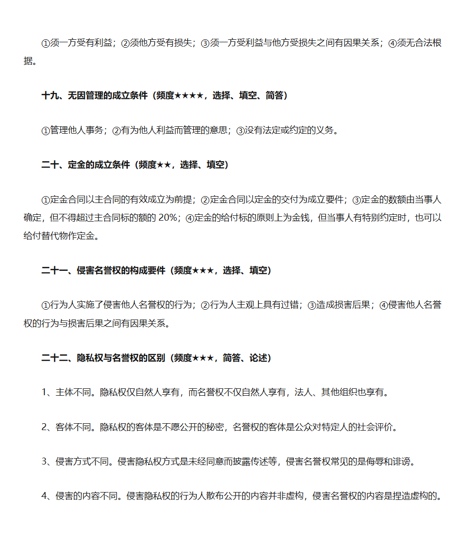 民法学知识点第7页