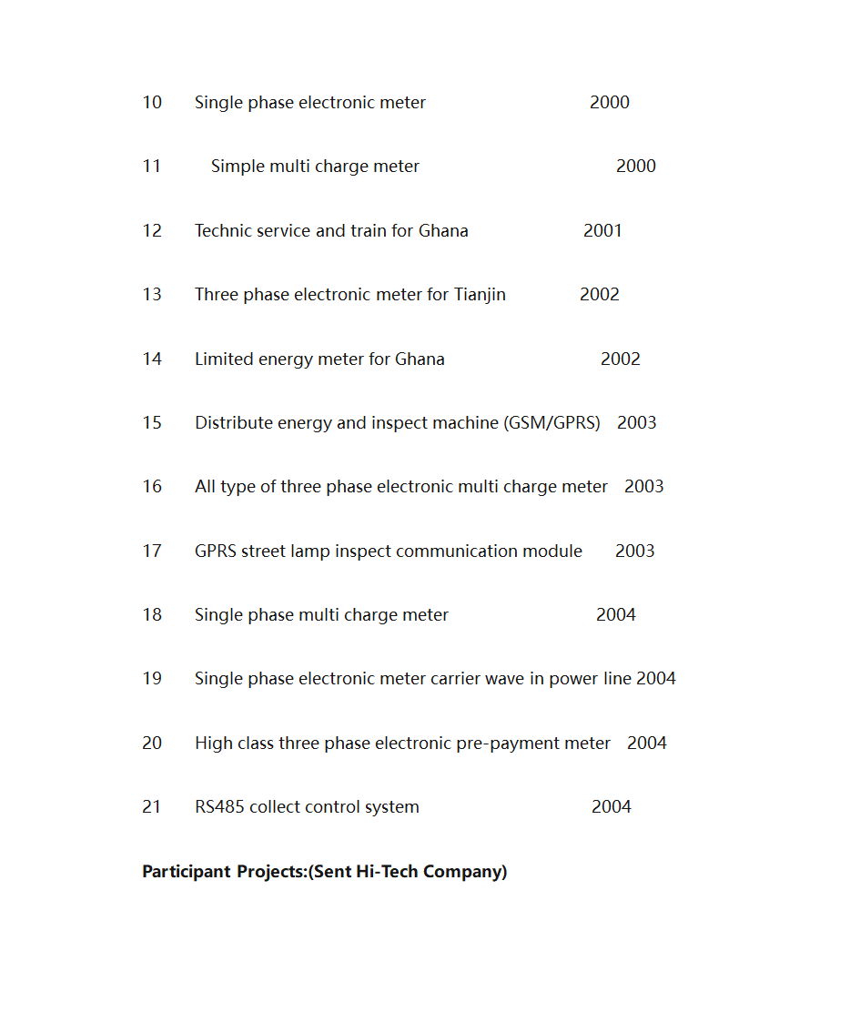 英文简历第4页