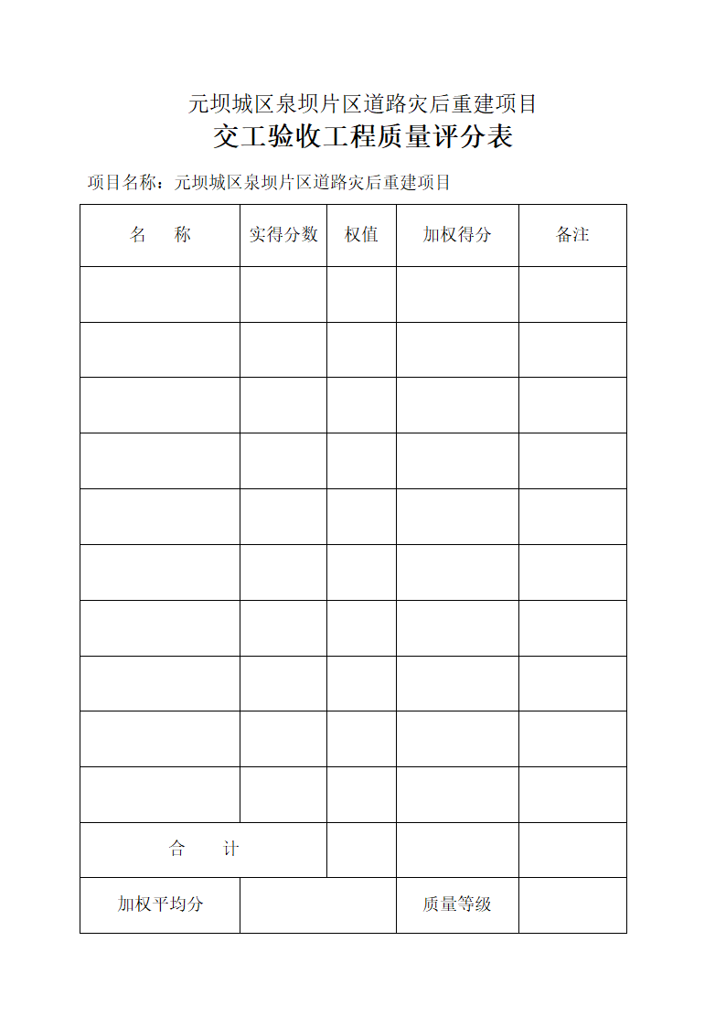 道路交工验收表第4页