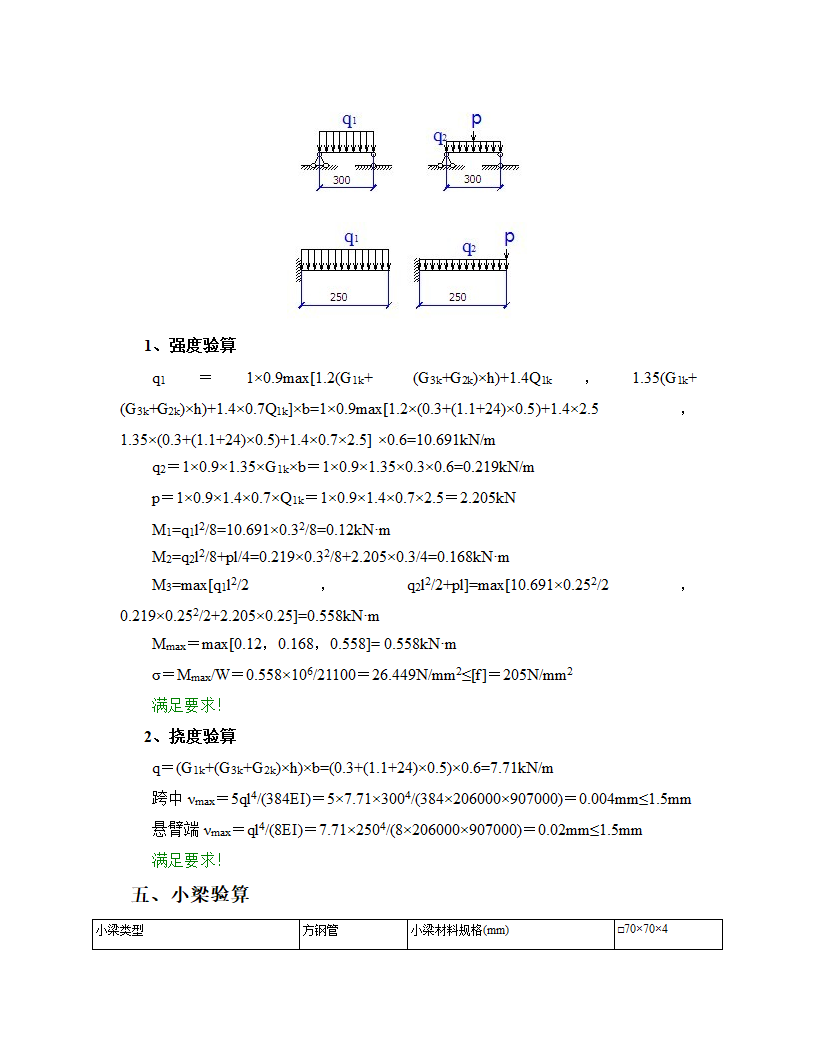 板模板(扣件式)组合钢模板计算书第4页