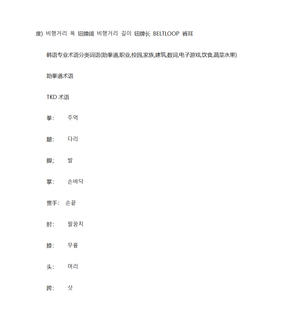 韩语专业单词第9页