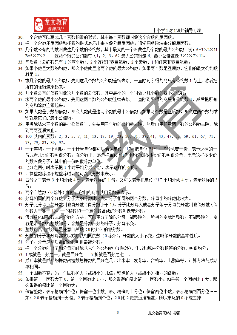 小学知识点总结第3页