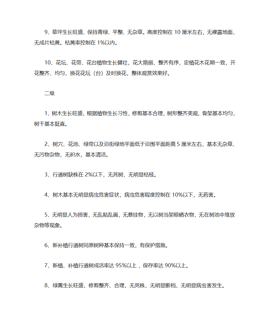 街道绿化养护标准第2页