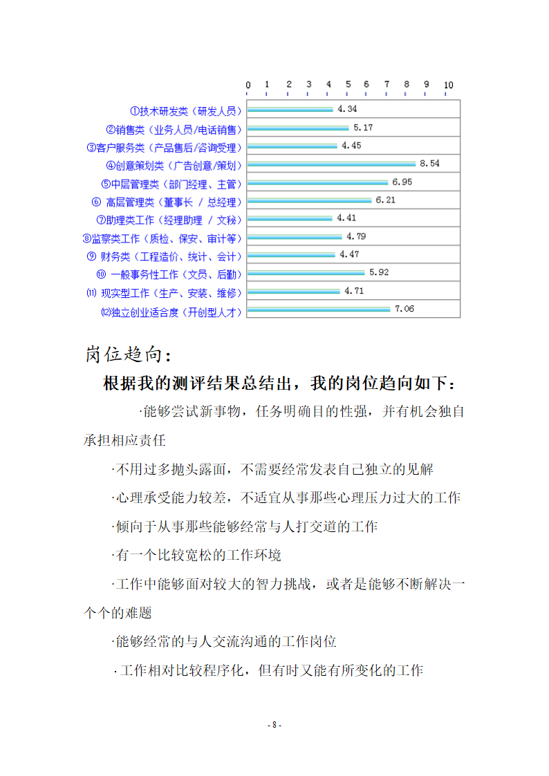 工科生职业规划书第9页