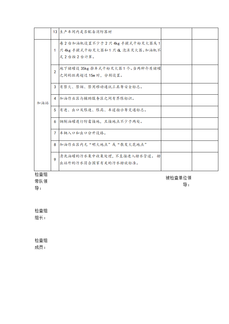 物流安全检查表第4页