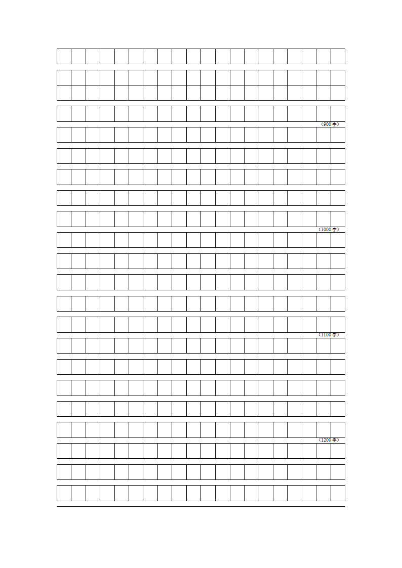 申论答题纸--练字方格纸第5页