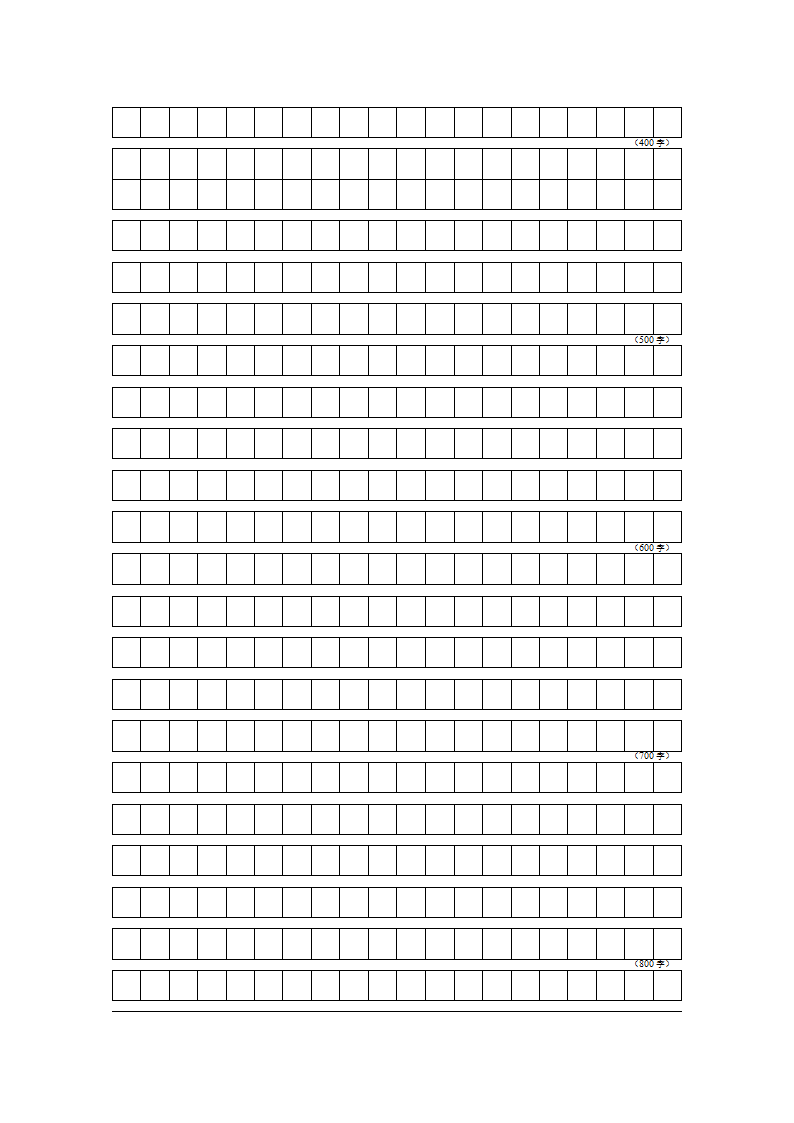 申论答题纸--练字方格纸第7页