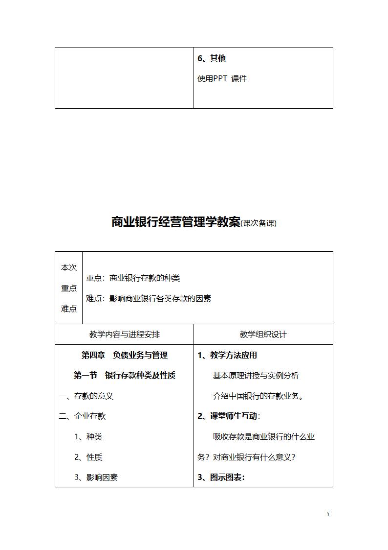 商业银行教案第5页