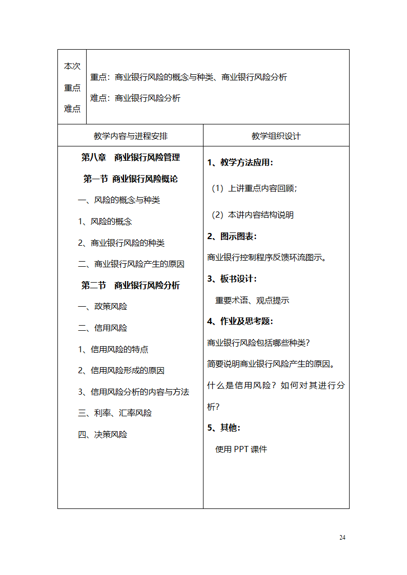 商业银行教案第24页