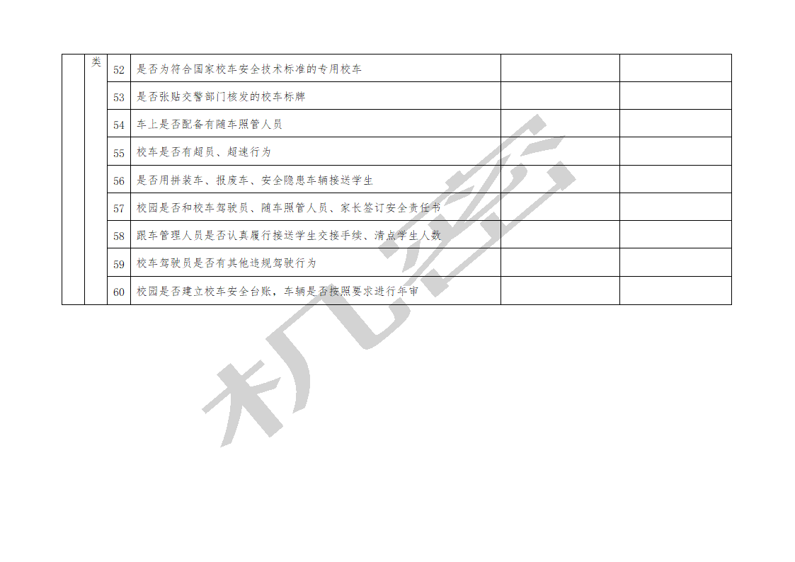 校园安全检查表第5页