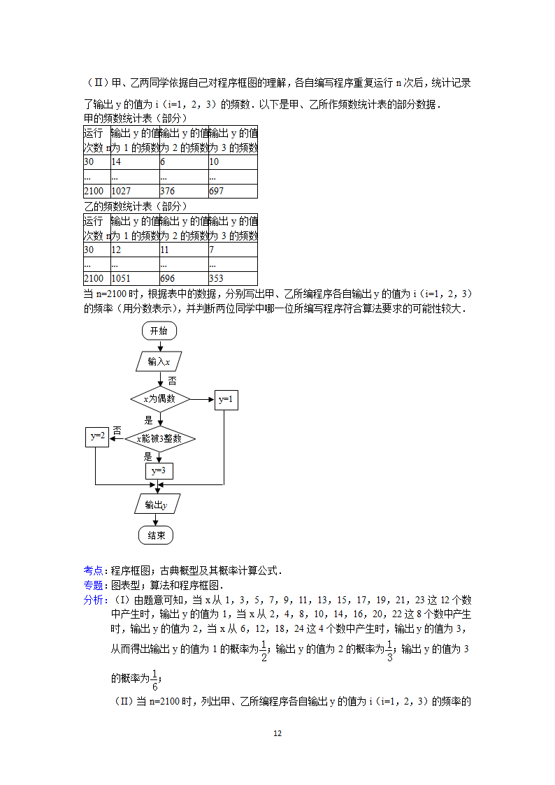 2013年四川省高考数学试卷(文科)答案与解析第12页