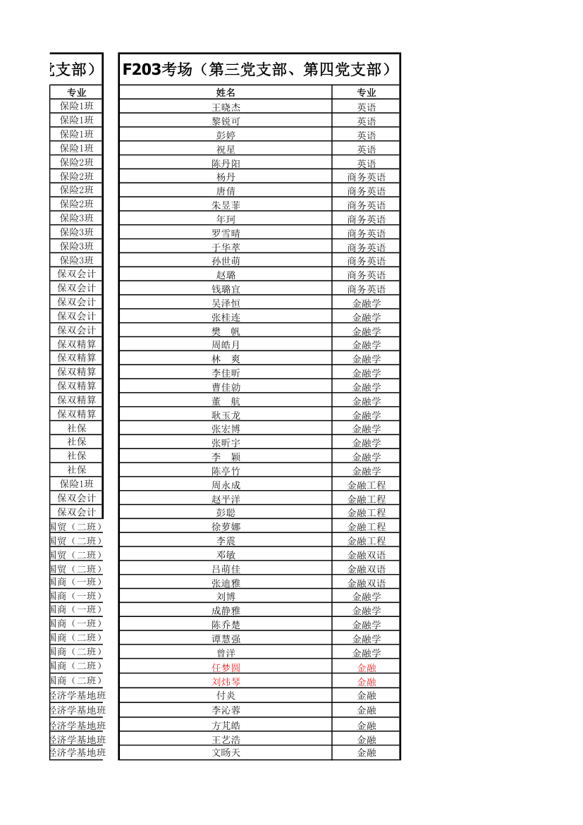 考试座位安排总表第5页