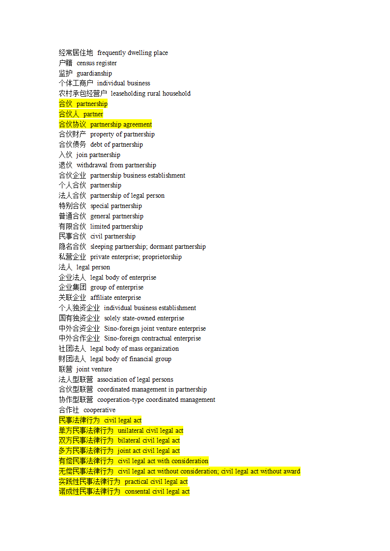 合同法英文单词第17页