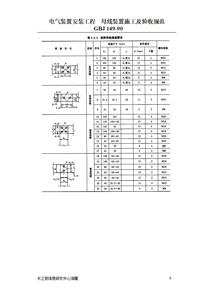 电气装置安装工程母线装置施工及验收规范第9页