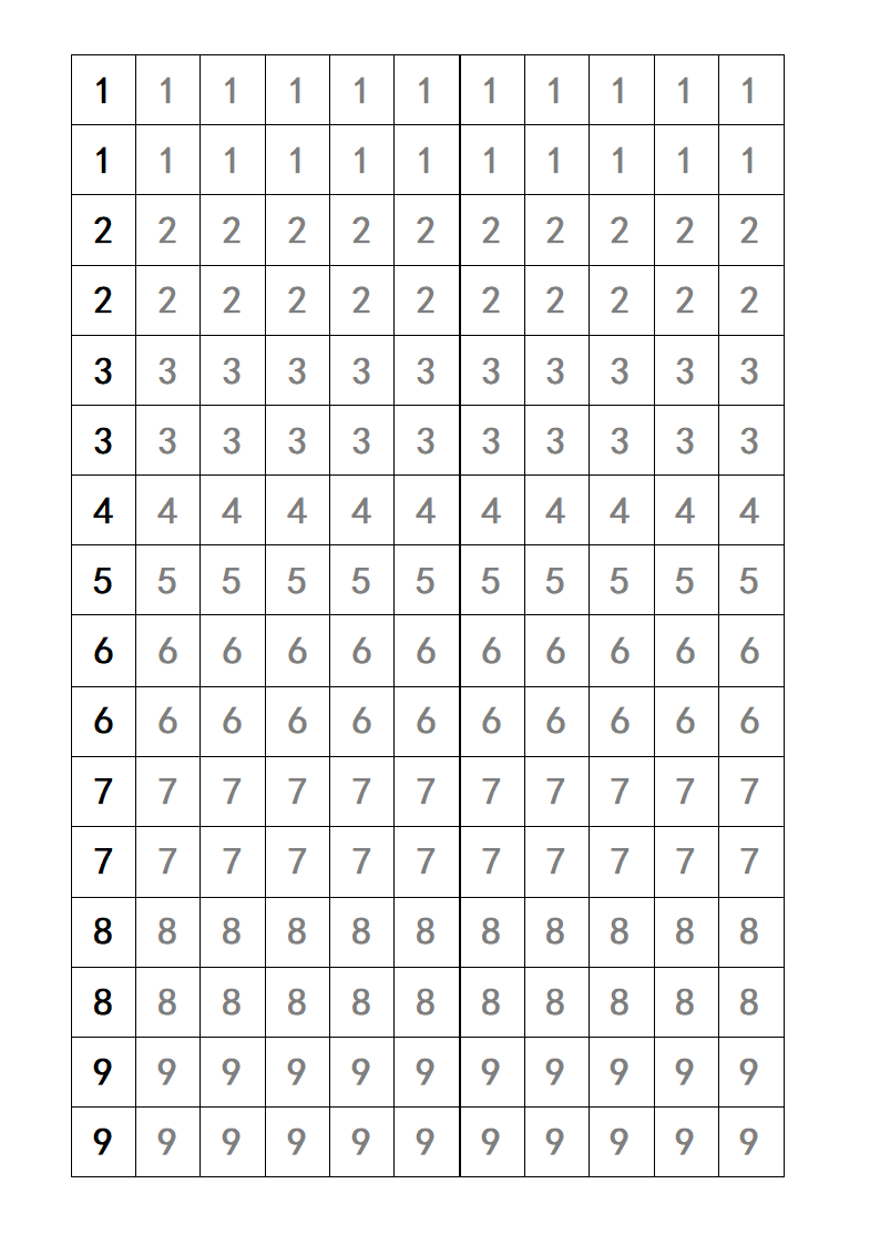 自闭症儿童练字自制字帖