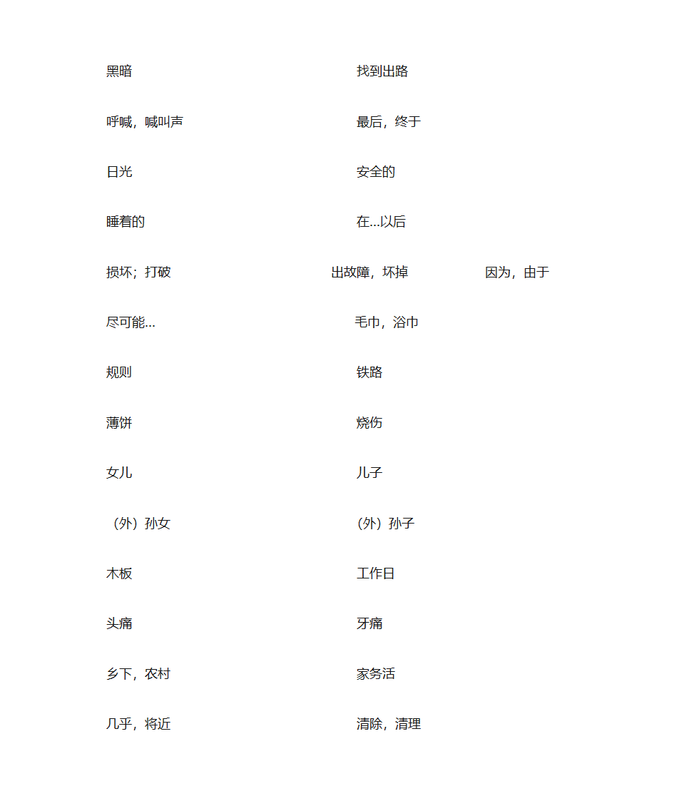 单词默写纸第17页