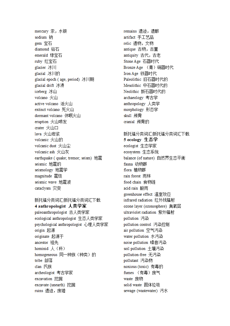 托福词汇分类第3页