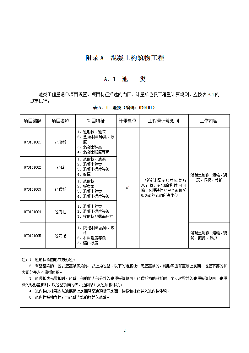 构筑物工程工程量计算规范第4页