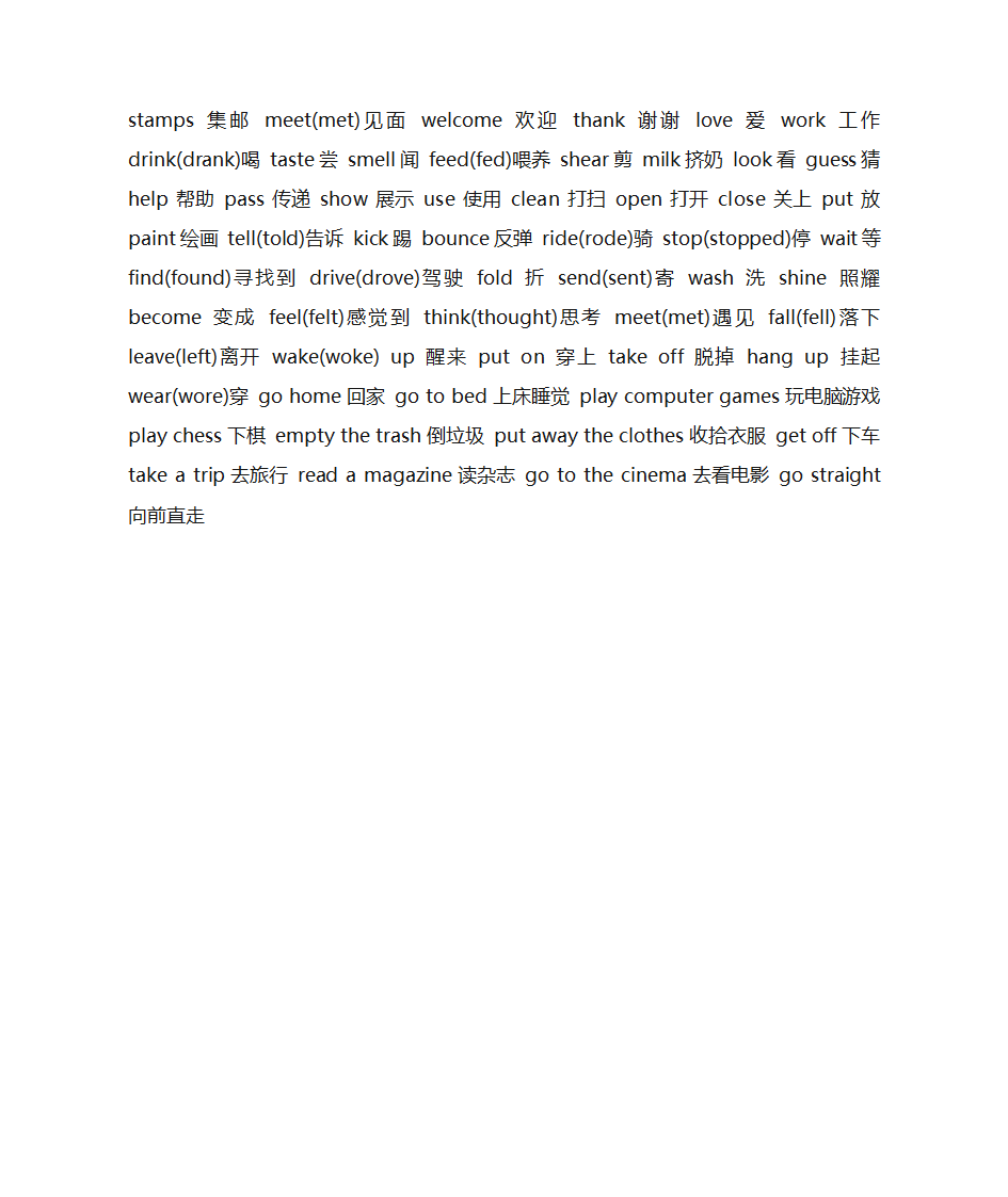 小学英语知识点第19页