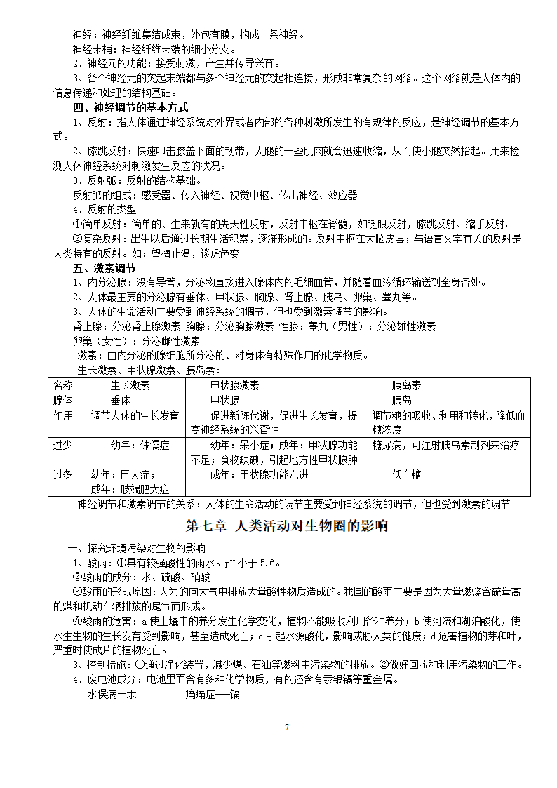 2017七下生物知识点第7页