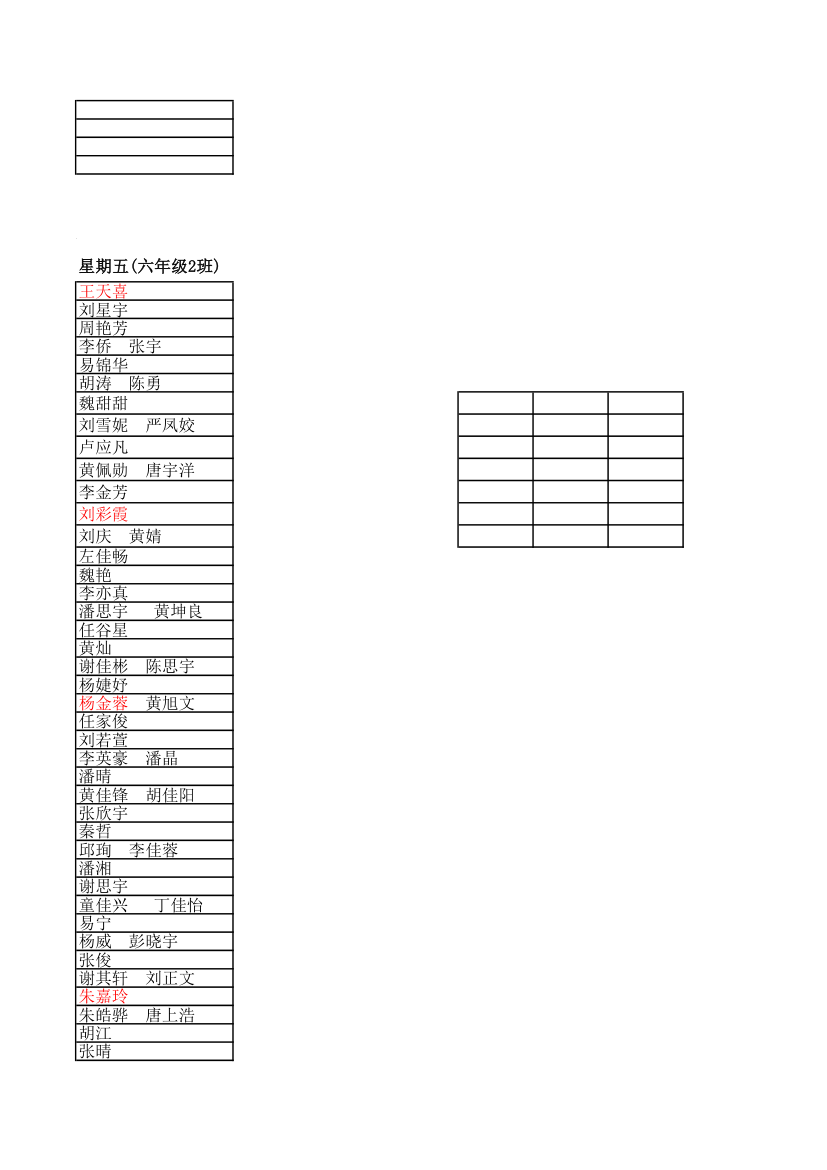 卫生轮流值日表第6页