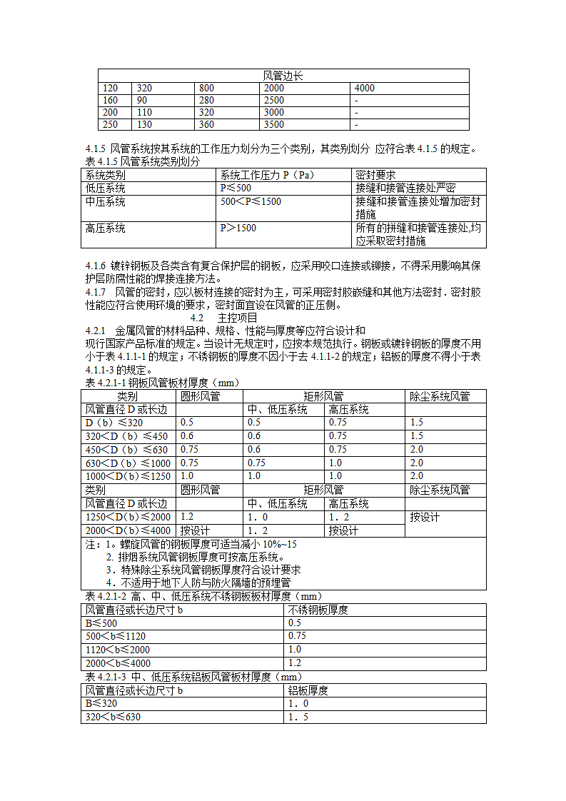 《通风与空调工程施工质量验收规范》第4页