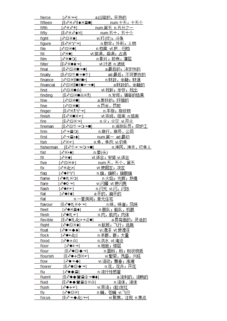 四级大纲单词第28页