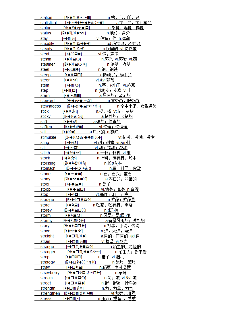 四级大纲单词第71页