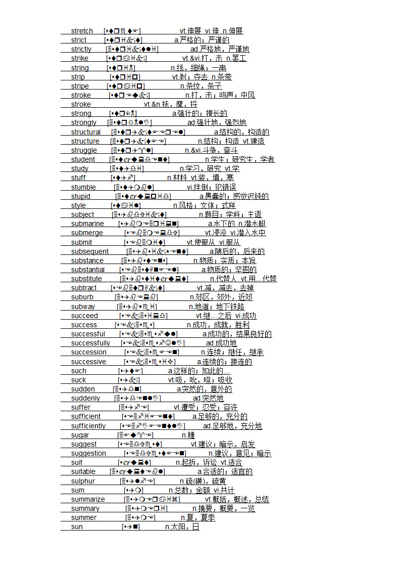 四级大纲单词第72页