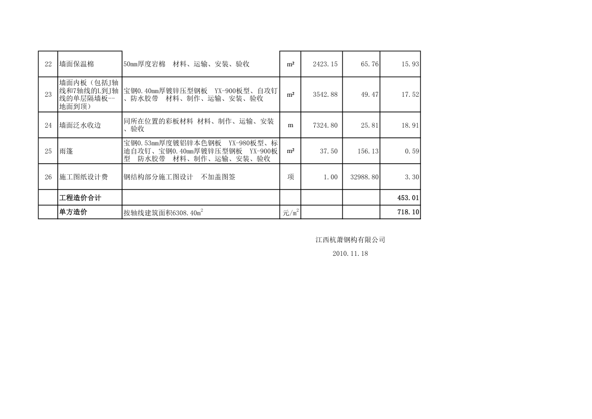 调整报价表第3页