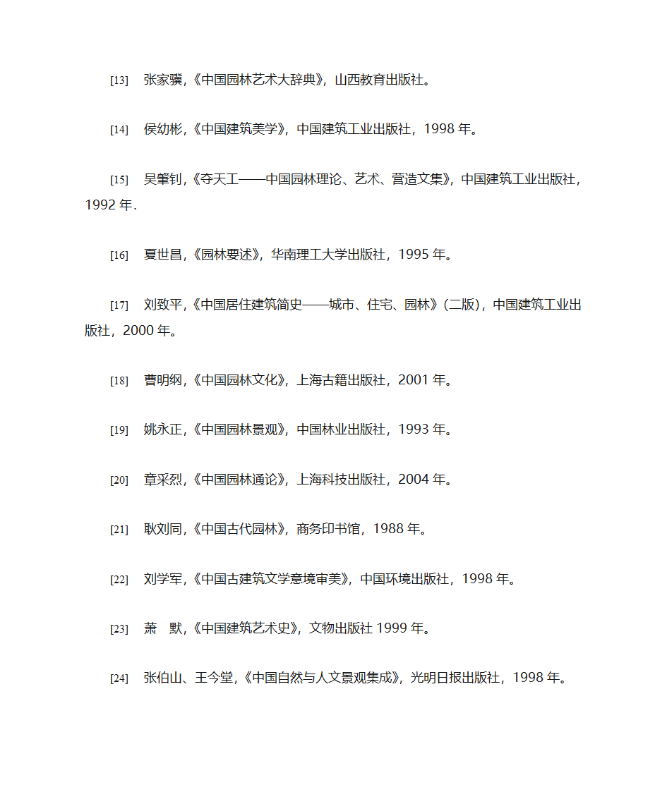 中国园林参考书目第2页