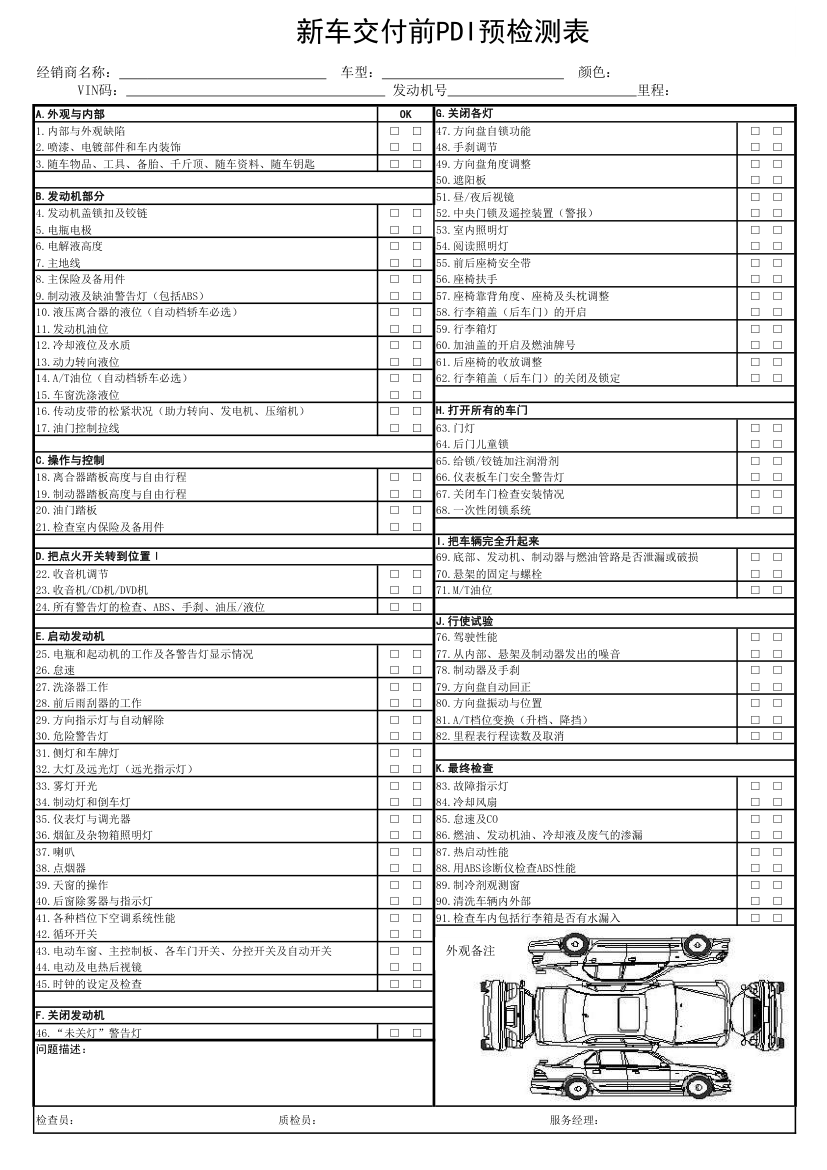 PDI检查表第1页