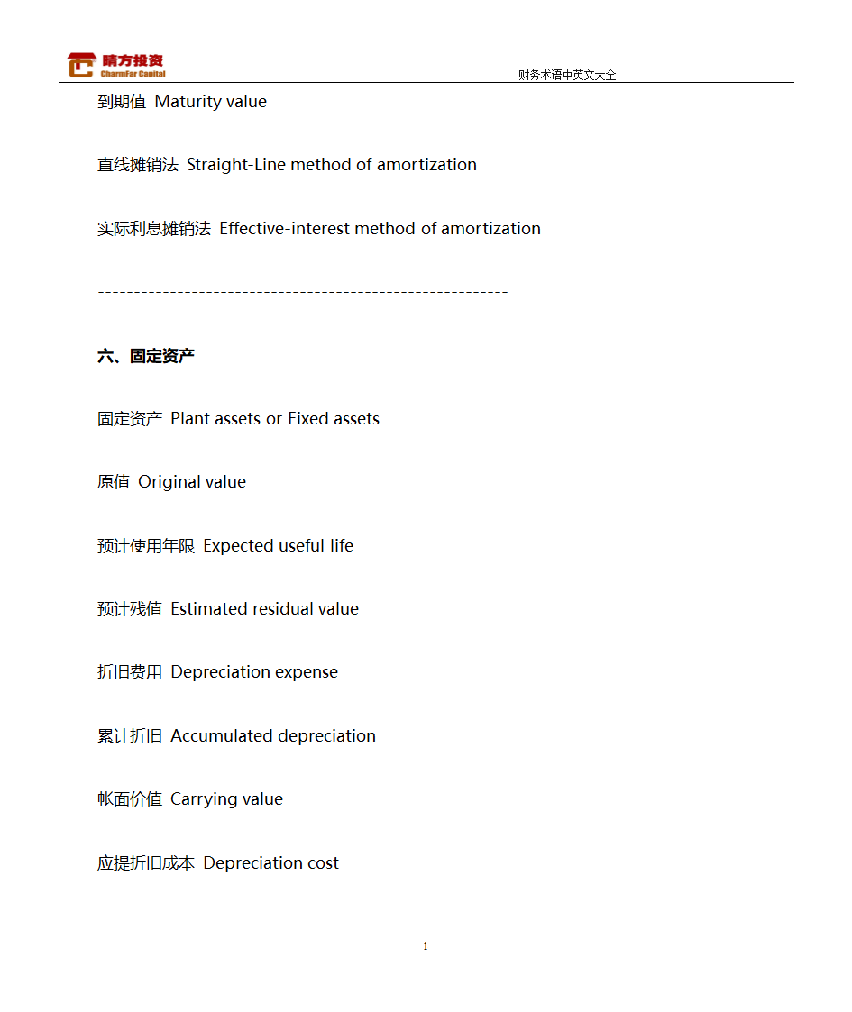 财务术语中英文大全第14页