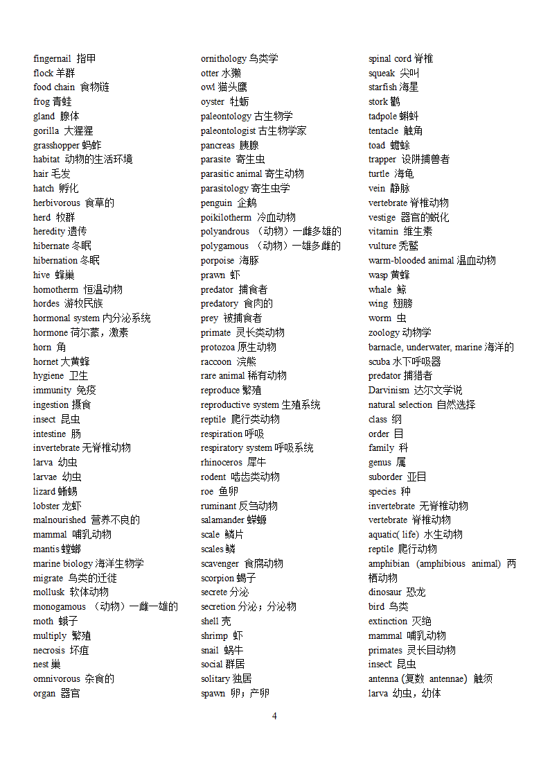 新托福学术词汇第4页