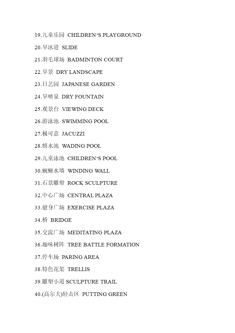 英语建筑词汇第27页