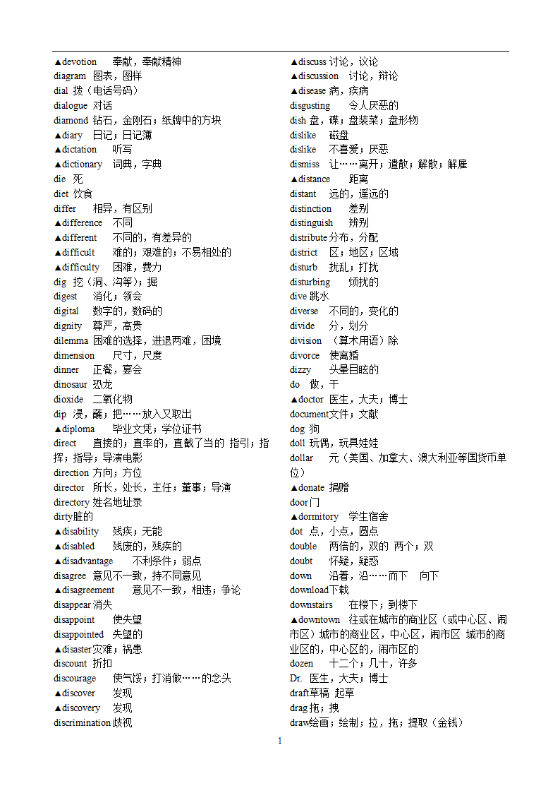 高考英语3500词汇第10页