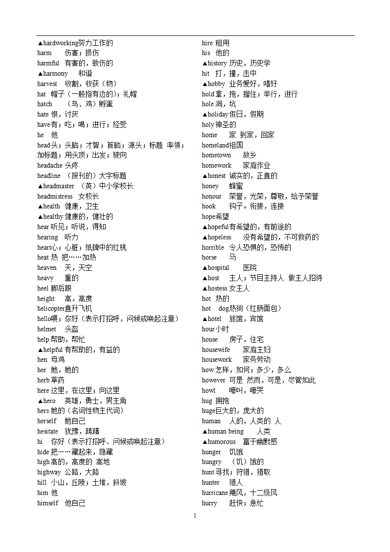 高考英语3500词汇第16页