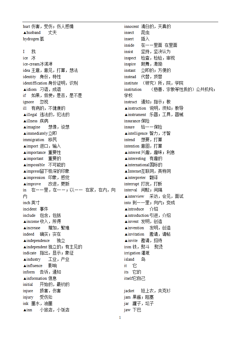 高考英语3500词汇第17页