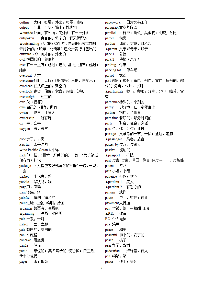 高考英语3500词汇第23页