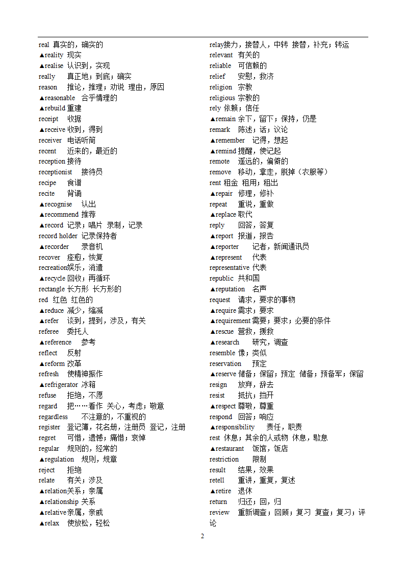 高考英语3500词汇第27页