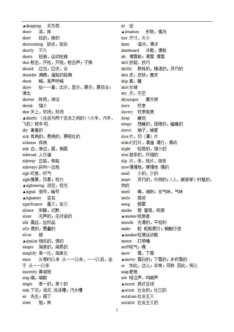 高考英语3500词汇第30页