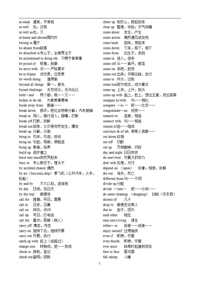 高考英语3500词汇第39页