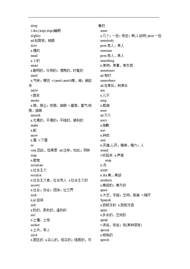 部队专升本英语单词第38页