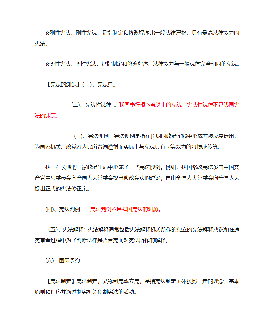 宪法学知识点第2页