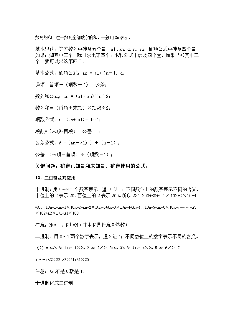 小学奥数知识点及公式总汇第6页